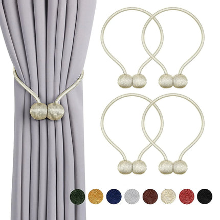 1 pair magnetic curtain Tie Knot ,decorative rope holdback holder for home window drapries hooks