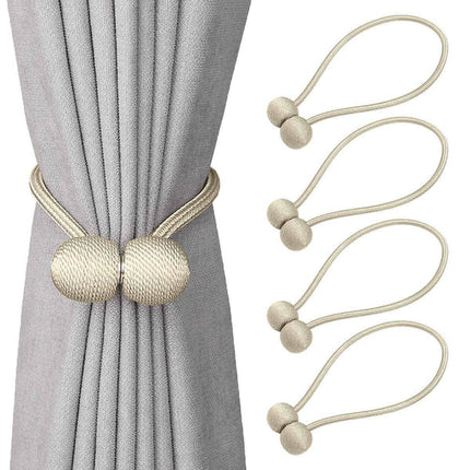 1 pair magnetic curtain Tie Knot ,decorative rope holdback holder for home window drapries hooks