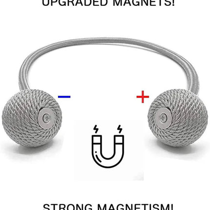 1 pair magnetic curtain Tie Knot ,decorative rope holdback holder for home window drapries hooks