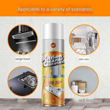 Kitchen Foam Cleaner – All-in-One Spray for Stove, Chimney, Gas Burner & Stainless Steel Surfaces