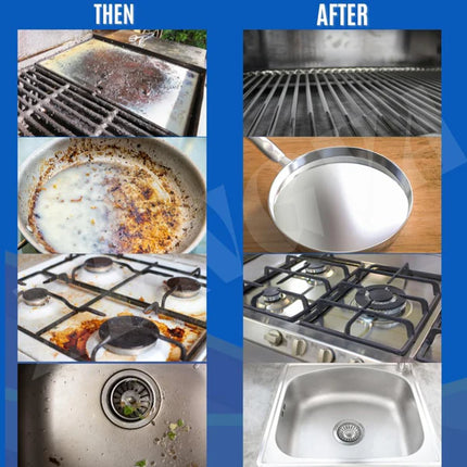 Kitchen Foam Cleaner – All-in-One Spray for Stove, Chimney, Gas Burner & Stainless Steel Surfaces