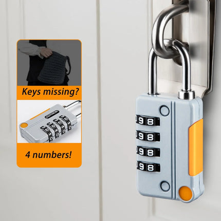 Lock 4 Digits Combination Mini Size Padlock Waterproof Outdoor Heavy Duty
