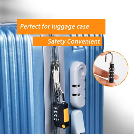 Lock 4 Digits Combination Mini Size Padlock Waterproof Outdoor Heavy Duty