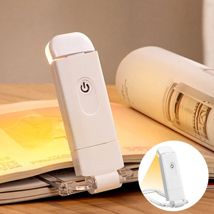 Rechargeable Book Reading Light with Brightness Adjustable for Eye-Protection
