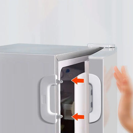 Refrigerator Child Safety Lock Anti-Pinch Hand Cabinet Door Lock Multi-Function
