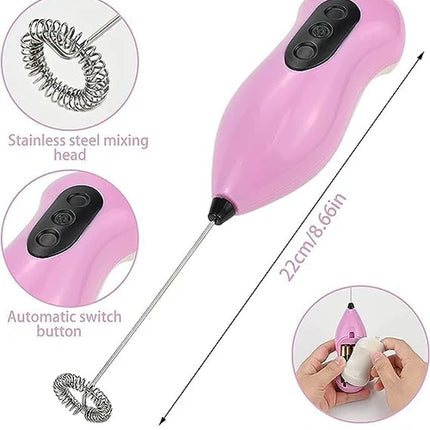 Ultra Fast Handheld Electric Mixer for Coffee, Juice, Drinks Multicolor