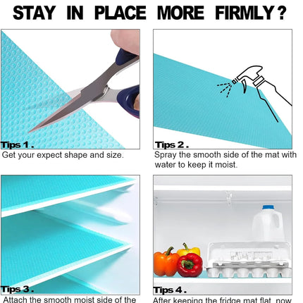 Refrigerator Liners Mats Washable, Waterproof and Oilproof - 1 Pcs