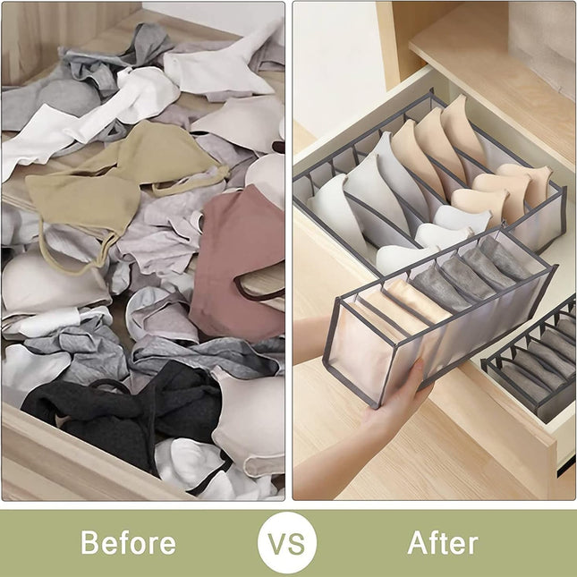 11-Grid Mesh Underwere Closet Oganizer for Storage Small Clothes