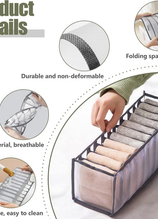 11-Grid Mesh Underwere Closet Oganizer