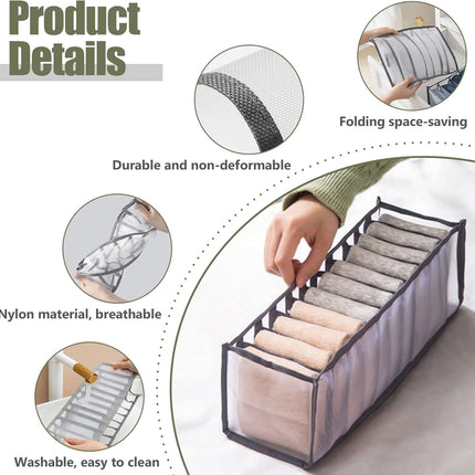 11-Grid Mesh Underwere Closet Oganizer for Storage Small Clothes