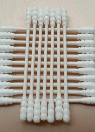 200 Pieces Cotton Swabs, Double Spiral Tipped with Paper Stick