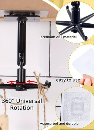 Adjustable Storage Hook – 360° Rotating