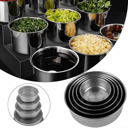 5 Pcs Stainless Steel Food Storage Box Set – Airtight, Leak-Proof Kitchen Containers