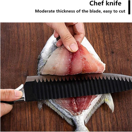 6-piece set featuring sharp knives, robust scissors designed for professional chefs