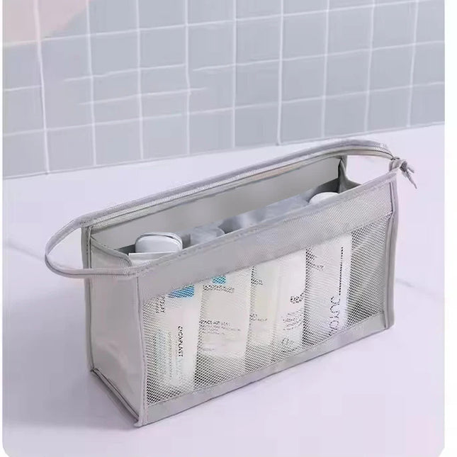 AirMesh Travel Toiletry Organizer – Lightweight Portable Cosmetic & Bathroom Storage Bag
