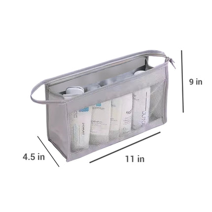 AirMesh Travel Toiletry Organizer – Lightweight Portable Cosmetic & Bathroom Storage Bag