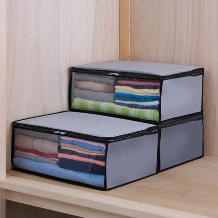 Cloth Storage Bags with Clear Window Shirt,Pant,three pcs Organizer