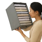 Clothes Storage Organizer – 9-Grid Foldable Box for Closet & Drawers