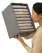 9-Grid Clothes Organize Foldable Box for Closet