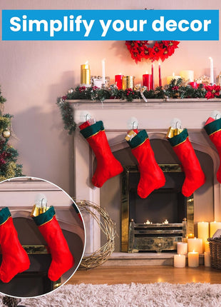 Crystal Wall Hooks–4 Pcs Adhesive Diamond Hooks