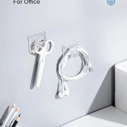 Crystal Wall Hooks – 4 Pcs Adhesive Diamond Hooks for Clothes, Bags & Towels