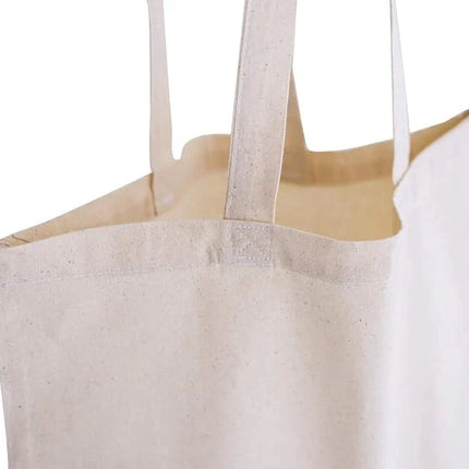 EcoSmart Natural Cotton Tote – Lightweight, Zipperless, Canvas Shopping Bag (Single Piece)
