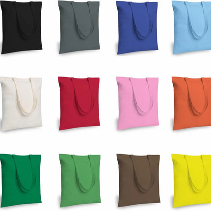 EcoSmart Natural Cotton Tote – Lightweight, Zipperless, Canvas Shopping Bag (Single Piece)