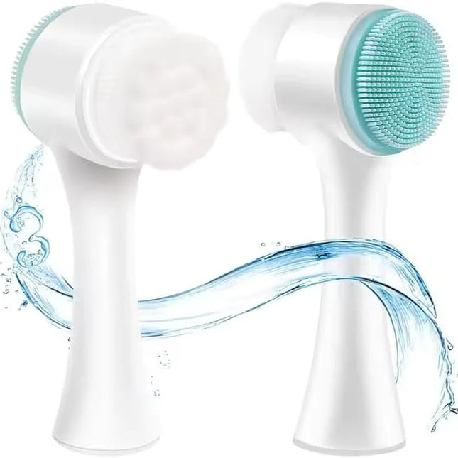 Facial Cleansing Brush 2 in 1Double-Sided Manual Facial Cleaning Brush
