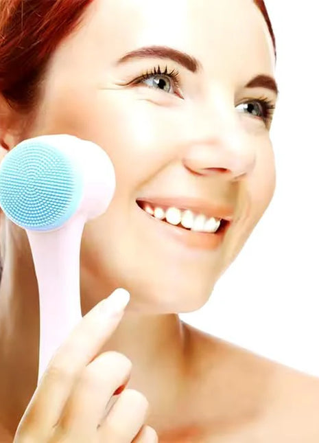 Facial Cleansing Brush 2 in 1Double-Sided Manual Facial Cleaning Brush