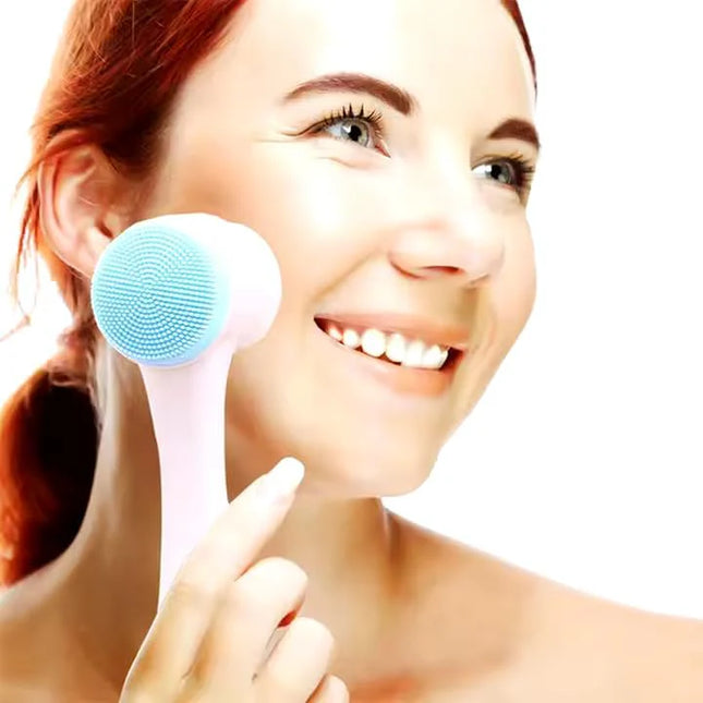 Facial Cleansing Brush 2 in 1Double-Sided Manual Facial Cleaning Brush