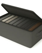 Full Zipper 9-Grid Drawer Clothes Organizer