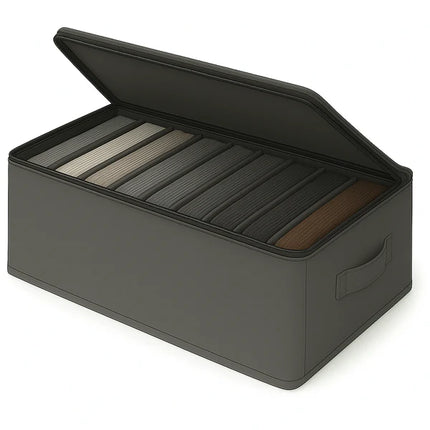 Full Zipper 9-Grid Drawer Clothes Organizer for Wardrobe & Folded Clothes