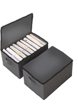 Full Zipper 9-Grid Drawer Clothes Organizer