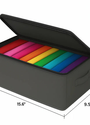 Full Zipper 9-Grid Drawer Clothes Organizer