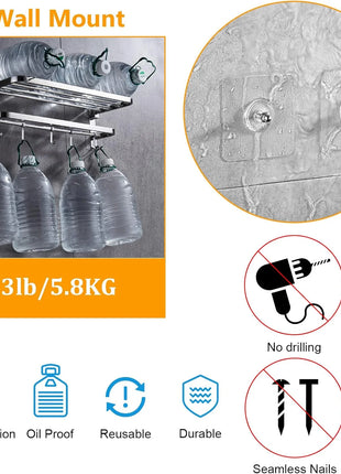 Adhesive Wall Hooks for Hanging 4 Pcs