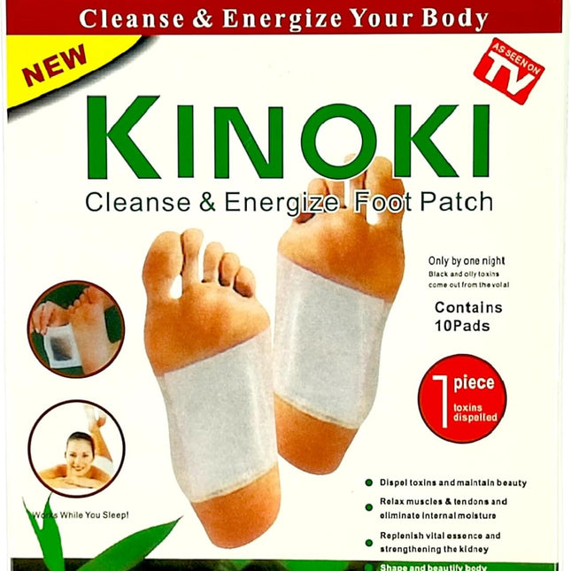 Kinoki Foot Pads for Your Health Care – 10 Premium Natural Foot Patches