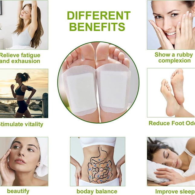 Kinoki Foot Pads for Your Health Care – 10 Premium Natural Foot Patches