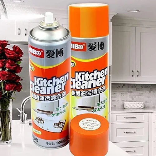 Kitchen Foam Cleaner – All-in-One Spray for Stove, Chimney, Gas Burner & Stainless Steel Surfaces