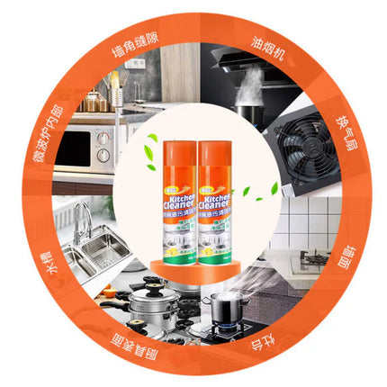 Kitchen Foam Cleaner – All-in-One Spray for Stove, Chimney, Gas Burner & Stainless Steel Surfaces