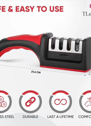 Knife Sharpener – 4 Stage Sharpening Kit