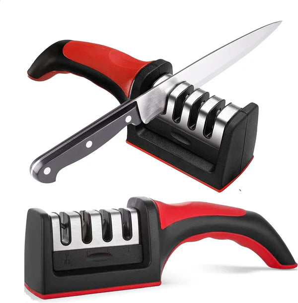 Knife Sharpener – 4-Stage Sharpening Kit for Home, Chef & Kitchen Use