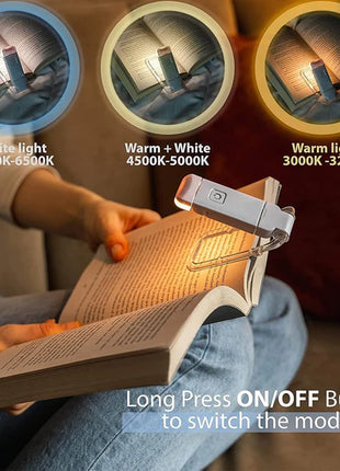 LED Book Reading Light – USB Rechargeable