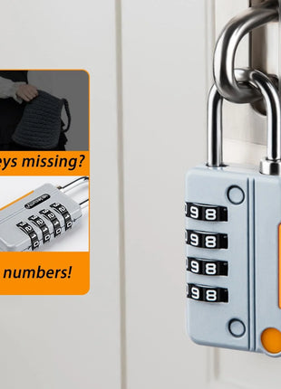 4 Digits Combination Padlock Waterproof Lock