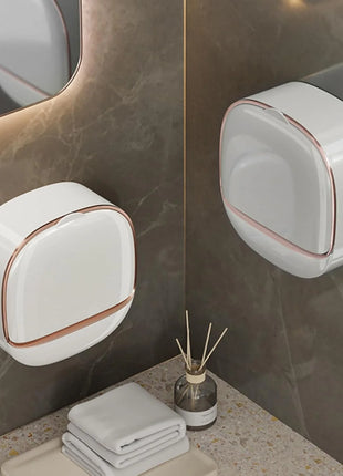 Luxury Soap Holder Soap Box with Flip Lid for Bathroom
