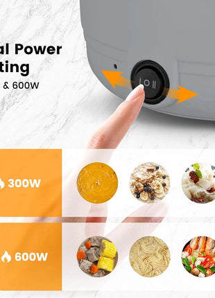 Mini Electric Cooker – Portable Non-Stick Travel Pot for Rice, Ramen & Pasta (Multi-Functional Quick Cooker)