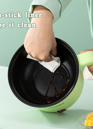 Mini Electric Cooker – Portable Non-Stick Travel Pot for Rice, Ramen & Pasta (Multi-Functional Quick Cooker)