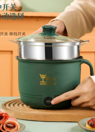 Mini Electric Cooker – Portable Non-Stick Travel Pot for Rice, Ramen & Pasta (Multi-Functional Quick Cooker)