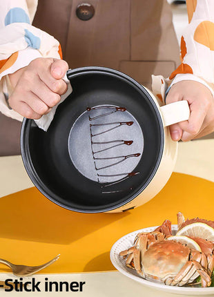 Mini Electric Cooker – Portable Non-Stick Travel Pot for Rice, Ramen & Pasta (Multi-Functional Quick Cooker)