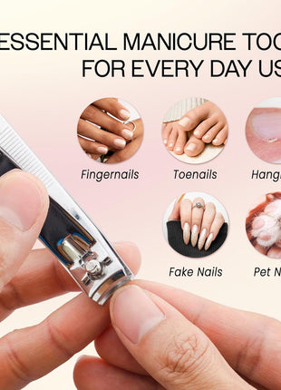 Nail Cutting Clippers Pedicure Manicure Tool (Stainless Steel)