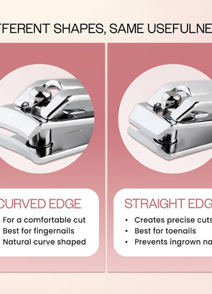 Nail Cutting Clippers Pedicure Manicure Tool (Stainless Steel)